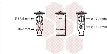 Van Wezel 09001244 - Izplešanās vārsts, Gaisa kond. sistēma autodraugiem.lv