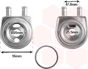 Van Wezel 09003287 - Eļļas radiators, Automātiskā pārnesumkārba autodraugiem.lv
