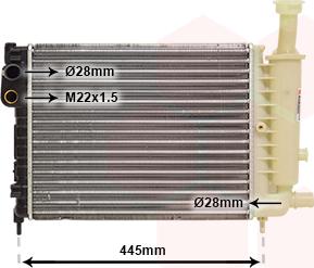 Van Wezel 09002046 - Radiators, Motora dzesēšanas sistēma autodraugiem.lv