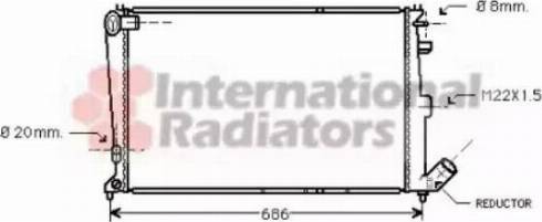 Van Wezel 09002064 - Radiators, Motora dzesēšanas sistēma autodraugiem.lv