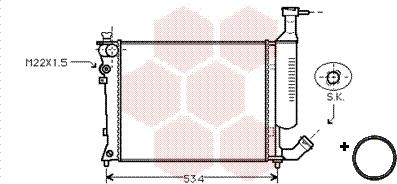 Van Wezel 09002167 - Radiators, Motora dzesēšanas sistēma autodraugiem.lv