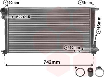 Van Wezel 09002159 - Radiators, Motora dzesēšanas sistēma autodraugiem.lv