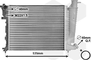 Van Wezel 09002154 - Radiators, Motora dzesēšanas sistēma autodraugiem.lv