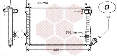 Van Wezel 09002165 - Radiators, Motora dzesēšanas sistēma autodraugiem.lv