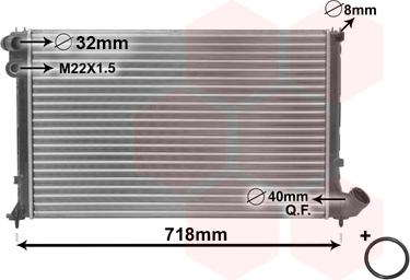 Van Wezel 09002105 - Radiators, Motora dzesēšanas sistēma autodraugiem.lv