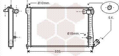 Van Wezel 09002101 - Radiators, Motora dzesēšanas sistēma autodraugiem.lv