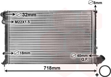 Van Wezel 09002103 - Radiators, Motora dzesēšanas sistēma autodraugiem.lv