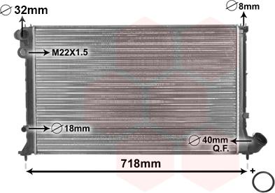 Van Wezel 09002107 - Radiators, Motora dzesēšanas sistēma autodraugiem.lv