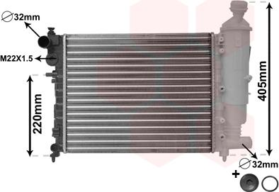 Van Wezel 09002115 - Radiators, Motora dzesēšanas sistēma autodraugiem.lv