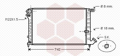 Van Wezel 09002134 - Radiators, Motora dzesēšanas sistēma autodraugiem.lv