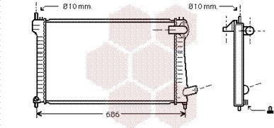 Van Wezel 09002171 - Radiators, Motora dzesēšanas sistēma autodraugiem.lv