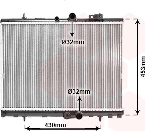 Van Wezel 09002312 - Radiators, Motora dzesēšanas sistēma autodraugiem.lv