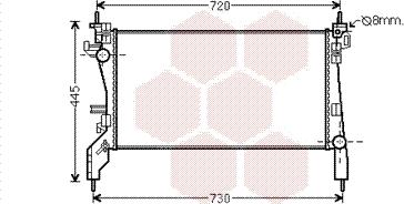 Van Wezel 09002262 - Radiators, Motora dzesēšanas sistēma autodraugiem.lv