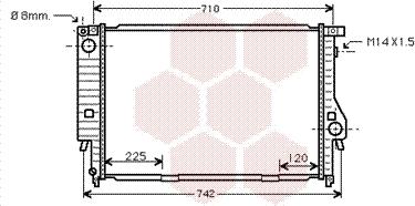 Van Wezel 06002095 - Radiators, Motora dzesēšanas sistēma autodraugiem.lv