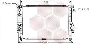 Van Wezel 06002092 - Radiators, Motora dzesēšanas sistēma autodraugiem.lv