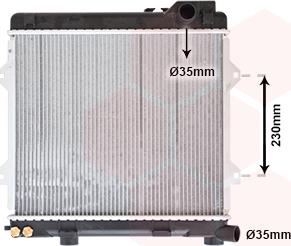 Van Wezel 06002075 - Radiators, Motora dzesēšanas sistēma autodraugiem.lv