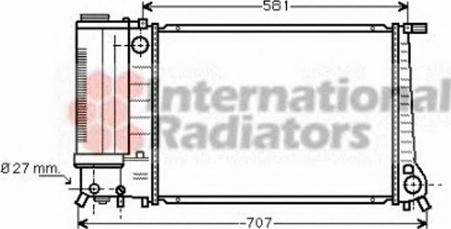 Van Wezel 06002163 - Radiators, Motora dzesēšanas sistēma autodraugiem.lv