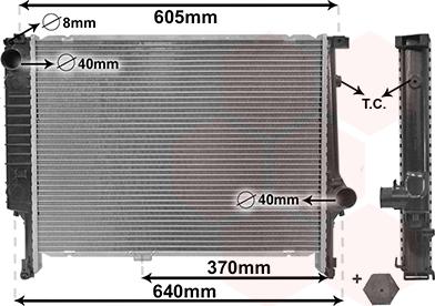 Van Wezel 06002167 - Radiators, Motora dzesēšanas sistēma autodraugiem.lv