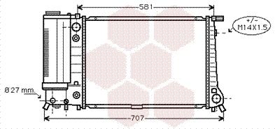 Van Wezel 06002105 - Radiators, Motora dzesēšanas sistēma autodraugiem.lv