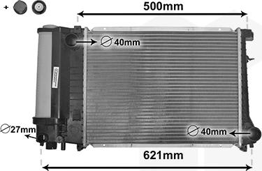 Van Wezel 06002135 - Radiators, Motora dzesēšanas sistēma autodraugiem.lv