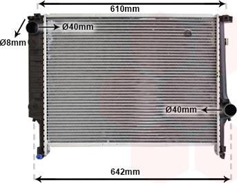 Van Wezel 06002132 - Radiators, Motora dzesēšanas sistēma autodraugiem.lv