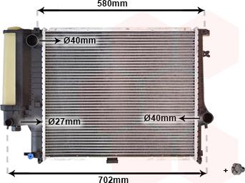 Van Wezel 06002121 - Radiators, Motora dzesēšanas sistēma autodraugiem.lv