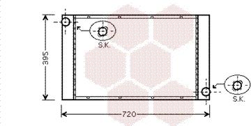 Van Wezel 06002357 - Radiators, Motora dzesēšanas sistēma autodraugiem.lv