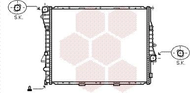 Van Wezel 06002302 - Radiators, Motora dzesēšanas sistēma autodraugiem.lv