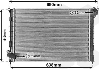 Van Wezel 06002314 - Radiators, Motora dzesēšanas sistēma autodraugiem.lv