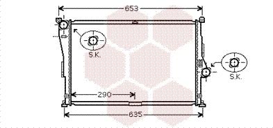 Van Wezel 06002335 - Radiators, Motora dzesēšanas sistēma autodraugiem.lv