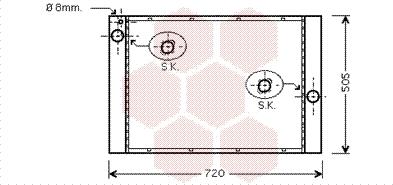 Van Wezel 06002372 - Radiators, Motora dzesēšanas sistēma autodraugiem.lv