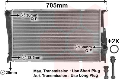 Van Wezel 06002293 - Radiators, Motora dzesēšanas sistēma autodraugiem.lv