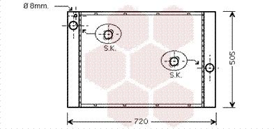 Van Wezel 06002284 - Radiators, Motora dzesēšanas sistēma autodraugiem.lv