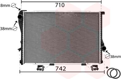 Van Wezel 06002233 - Radiators, Motora dzesēšanas sistēma autodraugiem.lv