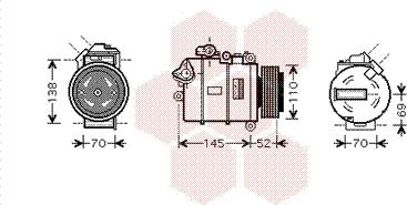 Van Wezel 0600K336 - Kompresors, Gaisa kond. sistēma autodraugiem.lv