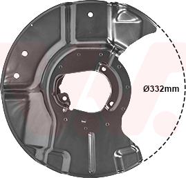 Van Wezel 0635371 - Dubļu sargs, Bremžu disks autodraugiem.lv