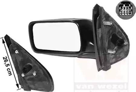 Van Wezel 0145807 - Ārējais atpakaļskata spogulis autodraugiem.lv