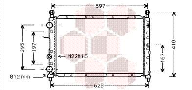 Van Wezel 01002051 - Radiators, Motora dzesēšanas sistēma autodraugiem.lv