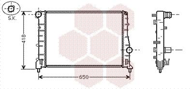 Van Wezel 01002084 - Radiators, Motora dzesēšanas sistēma autodraugiem.lv