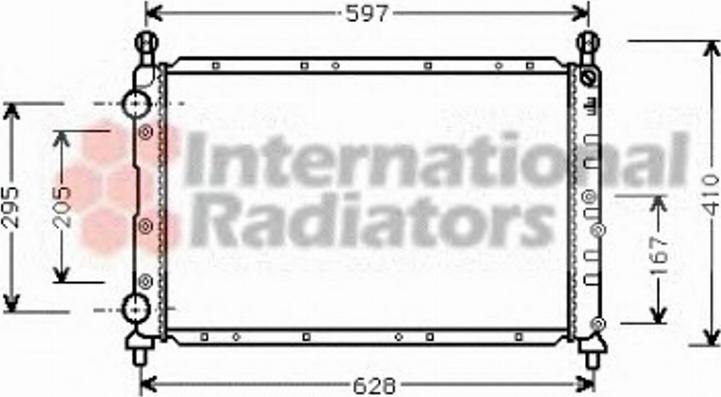 Van Wezel 01002020 - Radiators, Motora dzesēšanas sistēma autodraugiem.lv