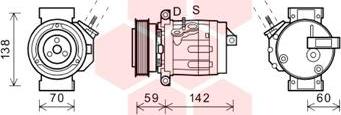 Van Wezel 0800K035 - Kompresors, Gaisa kond. sistēma autodraugiem.lv