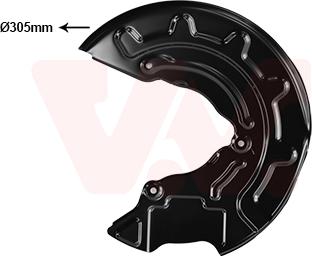 Van Wezel 0359371 - Dubļu sargs, Bremžu disks autodraugiem.lv