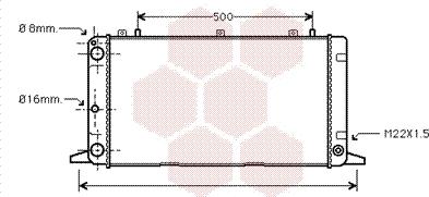 Van Wezel 03002098 - Radiators, Motora dzesēšanas sistēma autodraugiem.lv