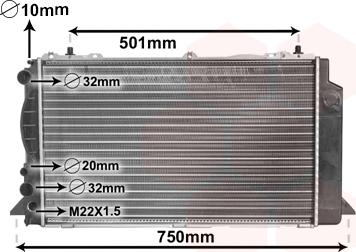 Van Wezel 03002089 - Radiators, Motora dzesēšanas sistēma autodraugiem.lv