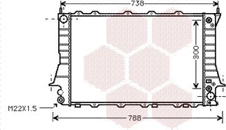 Van Wezel 03002084 - Radiators, Motora dzesēšanas sistēma autodraugiem.lv