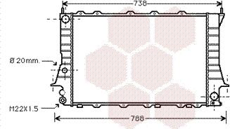 Van Wezel 03002081 - Radiators, Motora dzesēšanas sistēma autodraugiem.lv