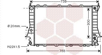 Van Wezel 03002082 - Radiators, Motora dzesēšanas sistēma autodraugiem.lv