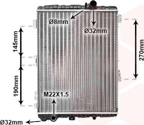 Van Wezel 03002038 - Radiators, Motora dzesēšanas sistēma autodraugiem.lv