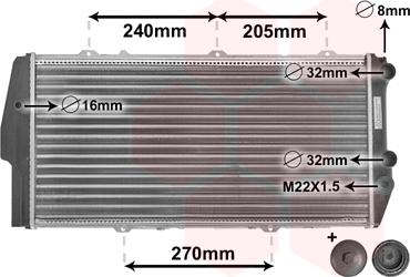 Van Wezel 03002020 - Radiators, Motora dzesēšanas sistēma autodraugiem.lv