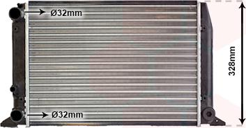 Van Wezel 03002028 - Radiators, Motora dzesēšanas sistēma autodraugiem.lv